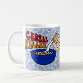 Parody Cereal Killer Breakfast Food Humor Kaffeetasse (Links)