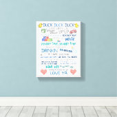 Parody Jay Stille Bob lustige Kinderzimmer Art Bab Leinwanddruck (Insitu (Holzboden))