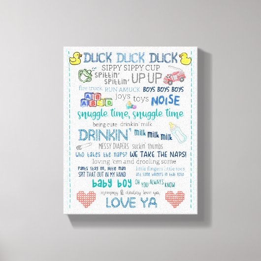 Parody Jay Stille Bob lustige Kinderzimmer Art Bab Leinwanddruck (Vorderseite)