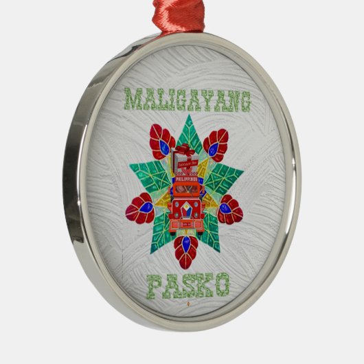 Parol, Jeepney Balikbayan Box Ornament Aus Metall (Rechts)