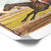 Parole Vintag American Racehorse Poster (Ecke)