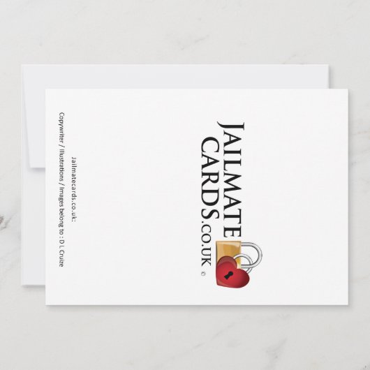 PAROLE WISH LIST - JAILMATECARDS.CO.UK - CHRISTMAS DANKESKARTE (Rückseite)