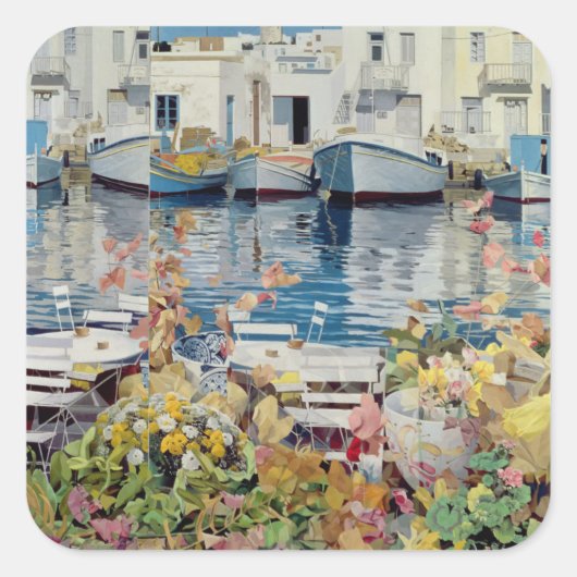 Paros 1985 quadratischer aufkleber (Vorderseite)