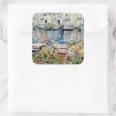 Paros 1985 quadratischer aufkleber (Tasche)