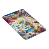 Paros Greece Islands Travel Cat Magnet (Rechte Seite)