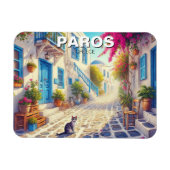 Paros Greece Islands Travel Cat Magnet (Horizontal)