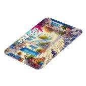 Paros Greece Islands Travel Cat Magnet (Linke Seite)