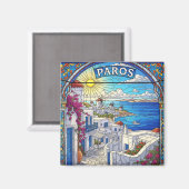 Paros Greece Islands Travel Magnet (Vorderseite/Rückseite)