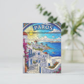 Paros Greece Islands Travel Postkarte (Stehend Vorderseite)
