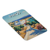 Paros Greece Islands Travel Watercolor  Magnet (Rechte Seite)