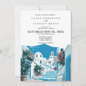Paros Greece Wedding Einladung Retro (Vorderseite)