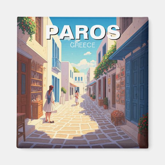 Paros, Griechen Magnet (Vorne)