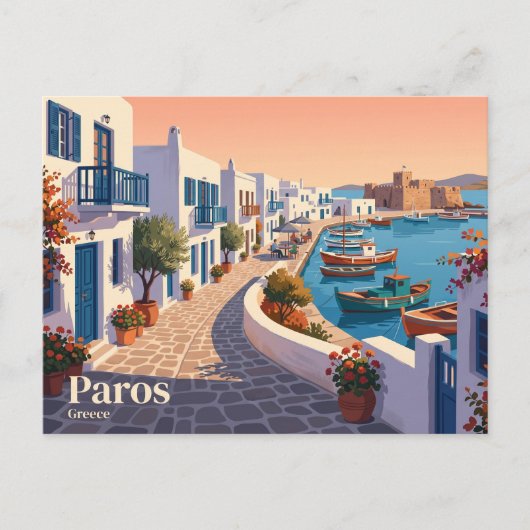 Paros Griechenland Postkarte (Vorderseite)