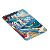 Paros Griechenland Reisen Kunst Vintag Magnet (Rechte Seite)