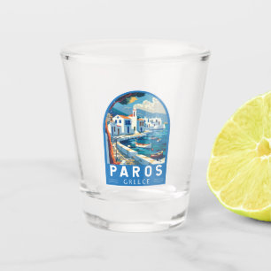 Paros Griechenland Reisen Kunst Vintag Schnapsglas