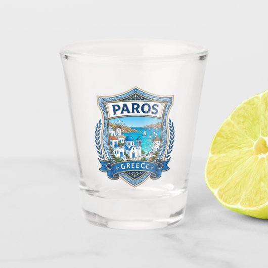Paros Griechenland Schnapsglas (Vorderseite)