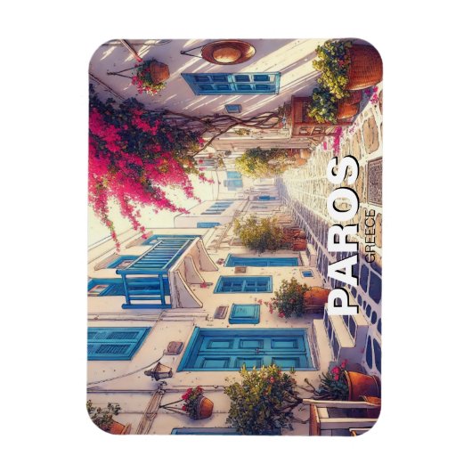 Paros Griechische Inseln Reisen Magnet (Vertikal)