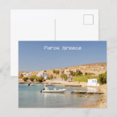 Paros Küstenpostkarte Postkarte (Vorne/Hinten)