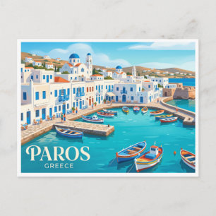Paros Naousa Griechenland Postkarte