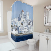 Paros Village Naoussa Island View Duschvorhang (Beispiel)