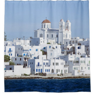 Paros Village Naoussa Island View Duschvorhang
