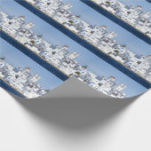Paros Village Naoussa Island View Geschenkpapier (Ecke)