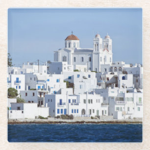 Paros Village Naoussa Island View Glasuntersetzer