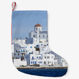 Paros Village Naoussa Island View Kleiner Weihnachtsstrumpf