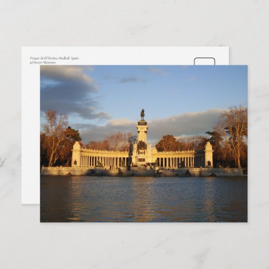 Parque de El Retiro, Madrid, Spanien Postkarte (Vorne/Hinten)