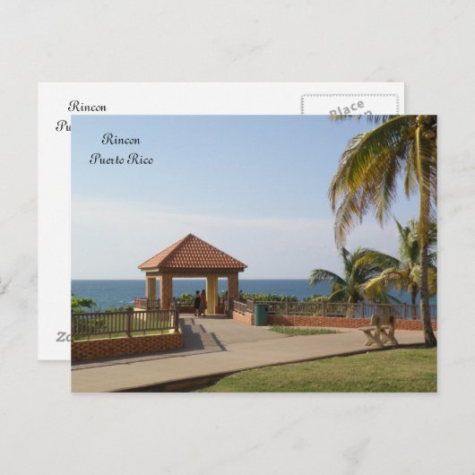 Parque del Faro Rincon Puerto Rico Postkarte (Vorne/Hinten)