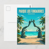 Parque Los Fundadores Mexiko Postkarte (Vorne/Hinten)