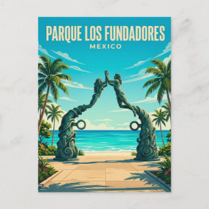Parque Los Fundadores Mexiko Postkarte