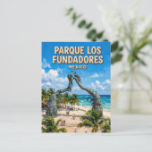 Parque Los Fundadores Mexiko Postkarte (Stehend Vorderseite)