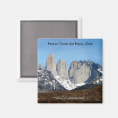 Parque Torres del Paine, Chile Magnet (Vorderseite/Rückseite)