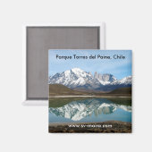 Parque Torres del Paine, Chile Magnet (Vorderseite/Rückseite)