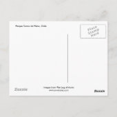 Parque Torres del Paine, Chile Postkarte (Rückseite)