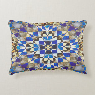 Parquet Blue Accent Pillow Dekokissen
