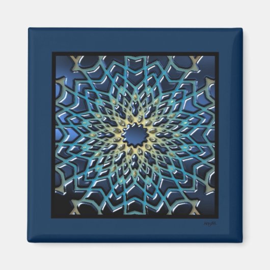 Parquet Magnet - Navy Blue (Vorne)