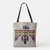 Parquet Thunderbird Allover-Tasche Tasche (Rückseite)