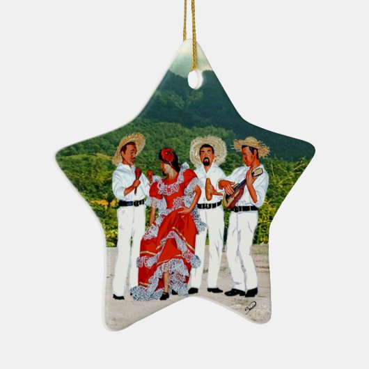 Parranda Jíbara Keramikornament (Rechts)