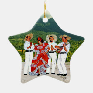Parranda Jíbara Keramikornament