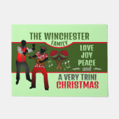 PARRANDEROS mit einem sehr Trini Weihnachten Fußmatte (Vorderseite)