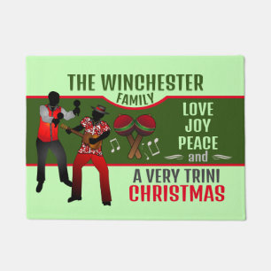 PARRANDEROS mit einem sehr Trini Weihnachten Fußmatte