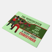 PARRANDEROS mit einem sehr Trini Weihnachten Fußmatte (Schrägansicht)