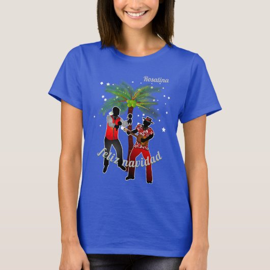 Parranderos unter Palm Tree mit Ihrem Namen T-Shirt (Vorderseite)