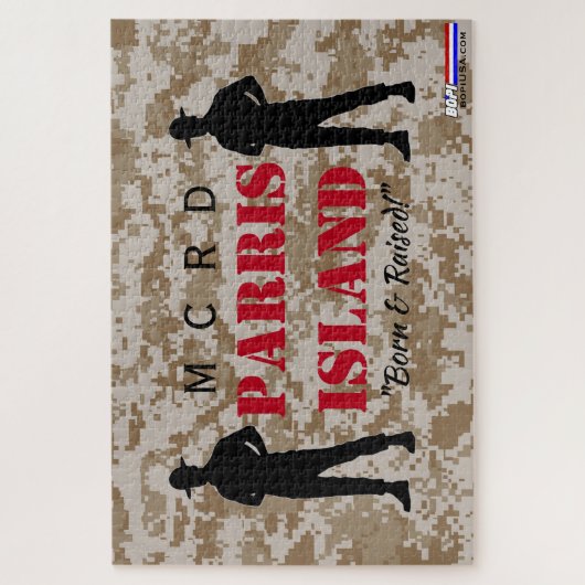 Parris Insel "geboren u. angehoben!" Puzzlespiel Puzzle (Vertikal)