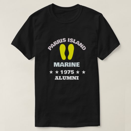 PARRIS ISLAND ALUMNI 75 T-Shirt (Design vorne)