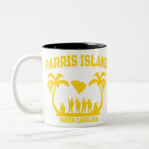 Parris Island South Carolina Zweifarbige Tasse