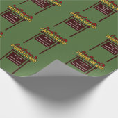 Parris Island "Zeichen" Wäschetrockner - 30"x6' Geschenkpapier (Ecke)