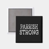 PARRISH Starkes Squad Familientreffen Nachname Tea Magnet (Vorderseite/Rückseite)